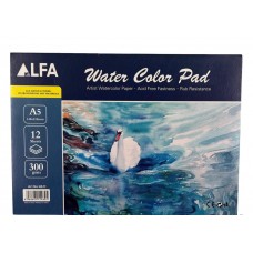 Alfa Watercolor Pad, 12 Sheets, 300gsm / A5